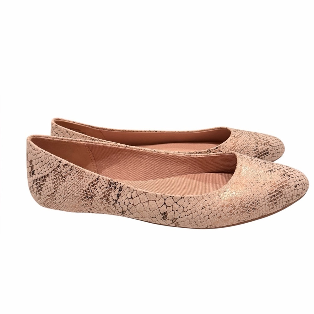Kelly & Katie Pirassa Snake Skin Pattern Ballet Flats Size 7